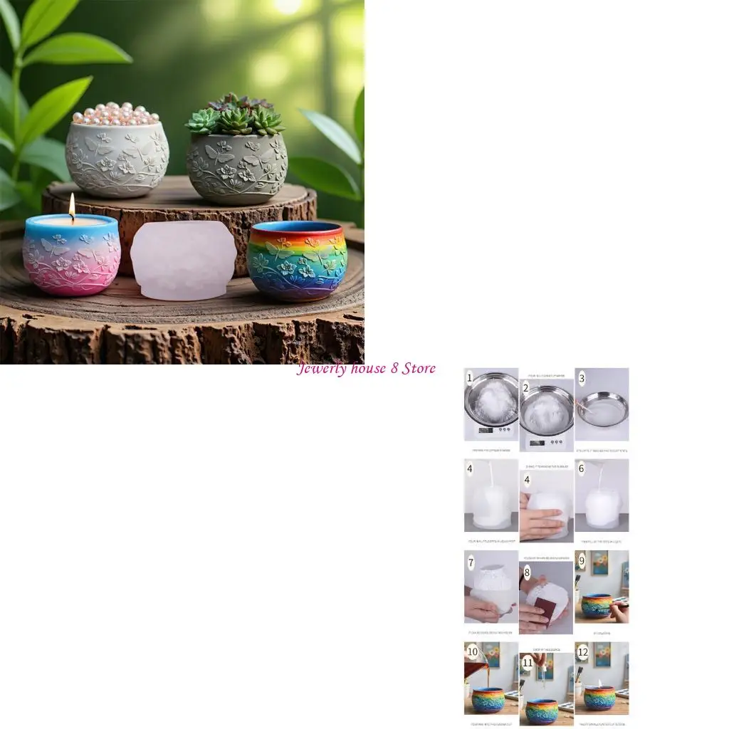 

Dragonflies Shaped Silicone Jewelry Mold Handmade Concrete Holder Craft