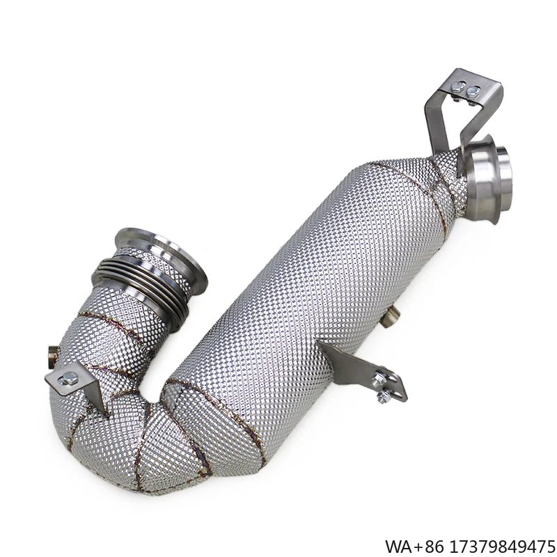 

Custom Street Catted Header Downpipe for Mercedes-Benz AMG GT53 3.0T 2019-2024 High Flow Pipes With Catalyst Exhaust Muffler