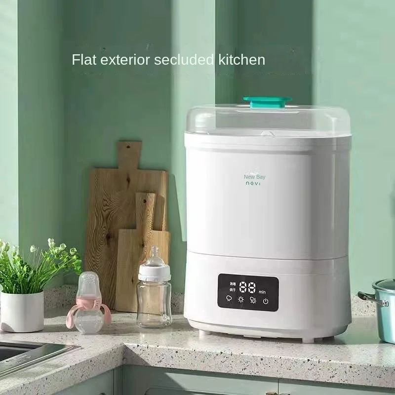 Baby Bottle Sterilizer, Baby Sterilizer Pot: 2-in-1 Steam Sterilizer and Dryer with 3D Circulating Steam, for Infants