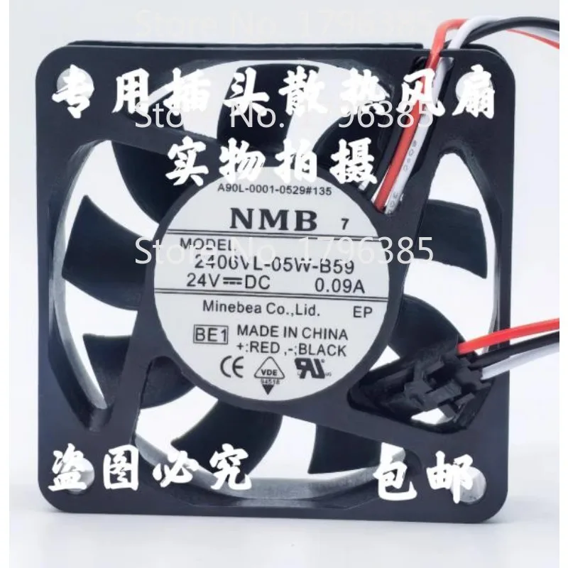New Cooler Fan for NMB 2406VL-05W-B59 A90L-0001-0529 # 135 CNC Machine Tool Fanuc Fan 24V 0.09A