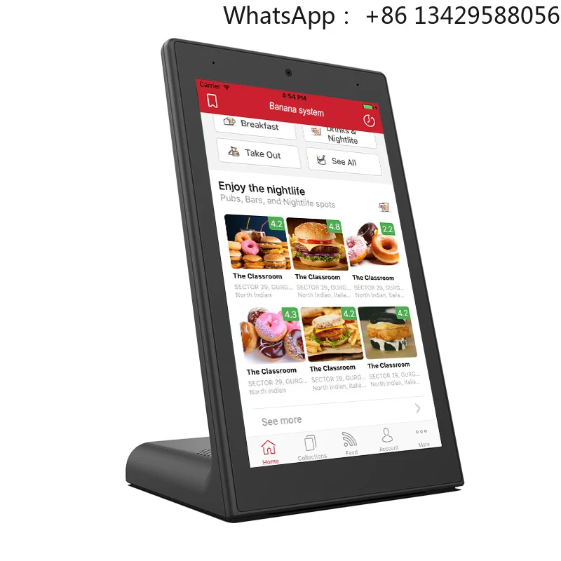 10 Inch Touch Display Screen KDS POS System Kitchen Order Display Monitor Menu Management Display Screen Advertising Equipment