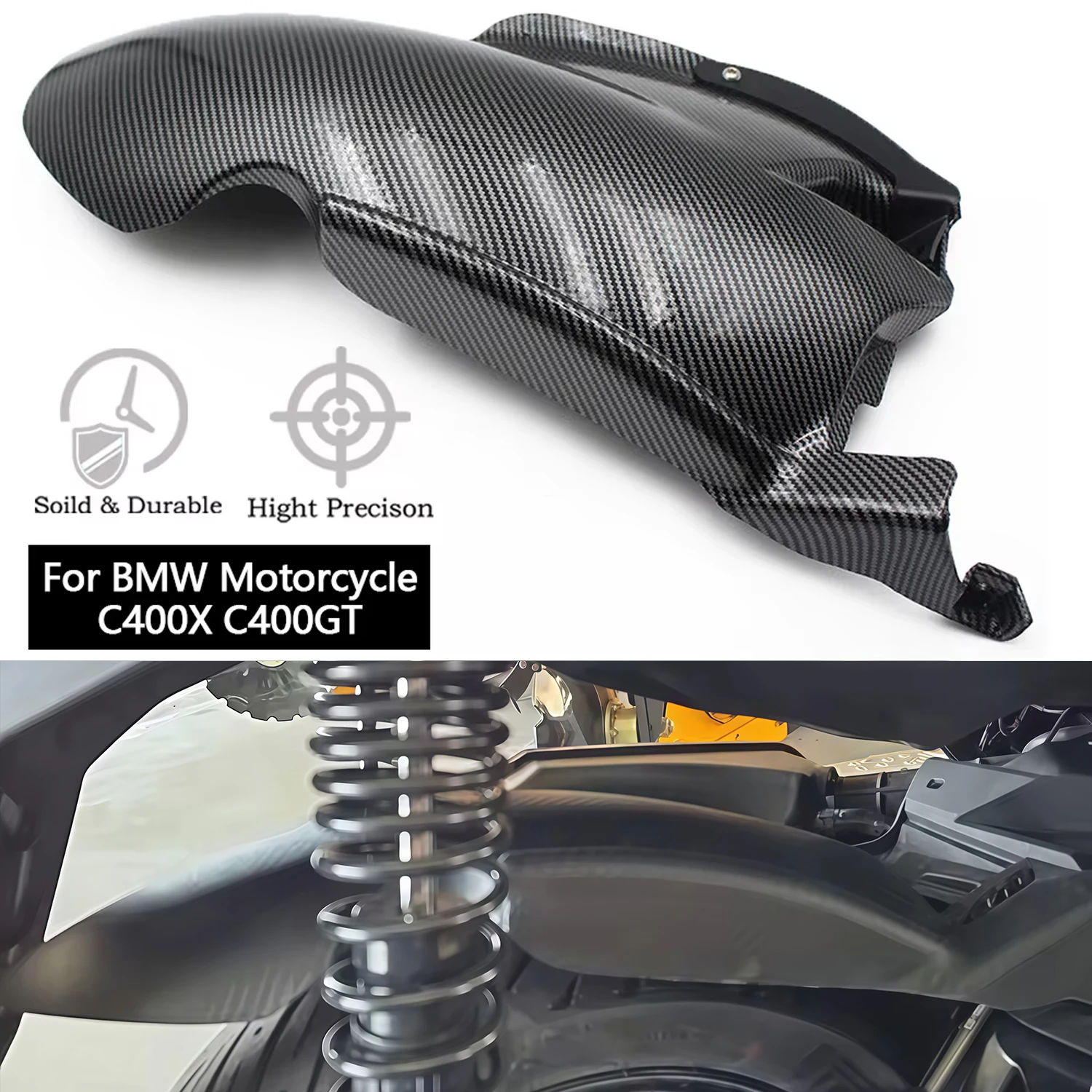 

Motorcycle Rear Fender Cover Protector for For BMW C400X C400GT 2019 2020 2022 2023 2024 Cafe Racer Mudguard