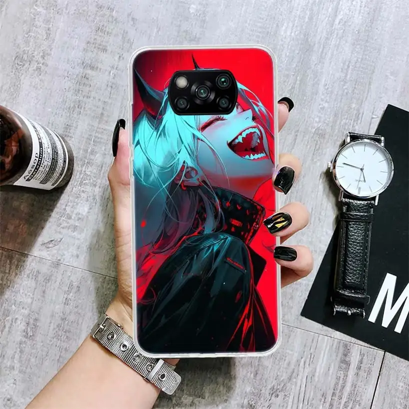 Crazy Gothic Japan Anime Girls Soft Phone Case for Xiaomi Mi 12T 11T 10T 9T Pro 12X 11i 13 12 11 10 9 8 Lite 5X 6X CC9 Housing P