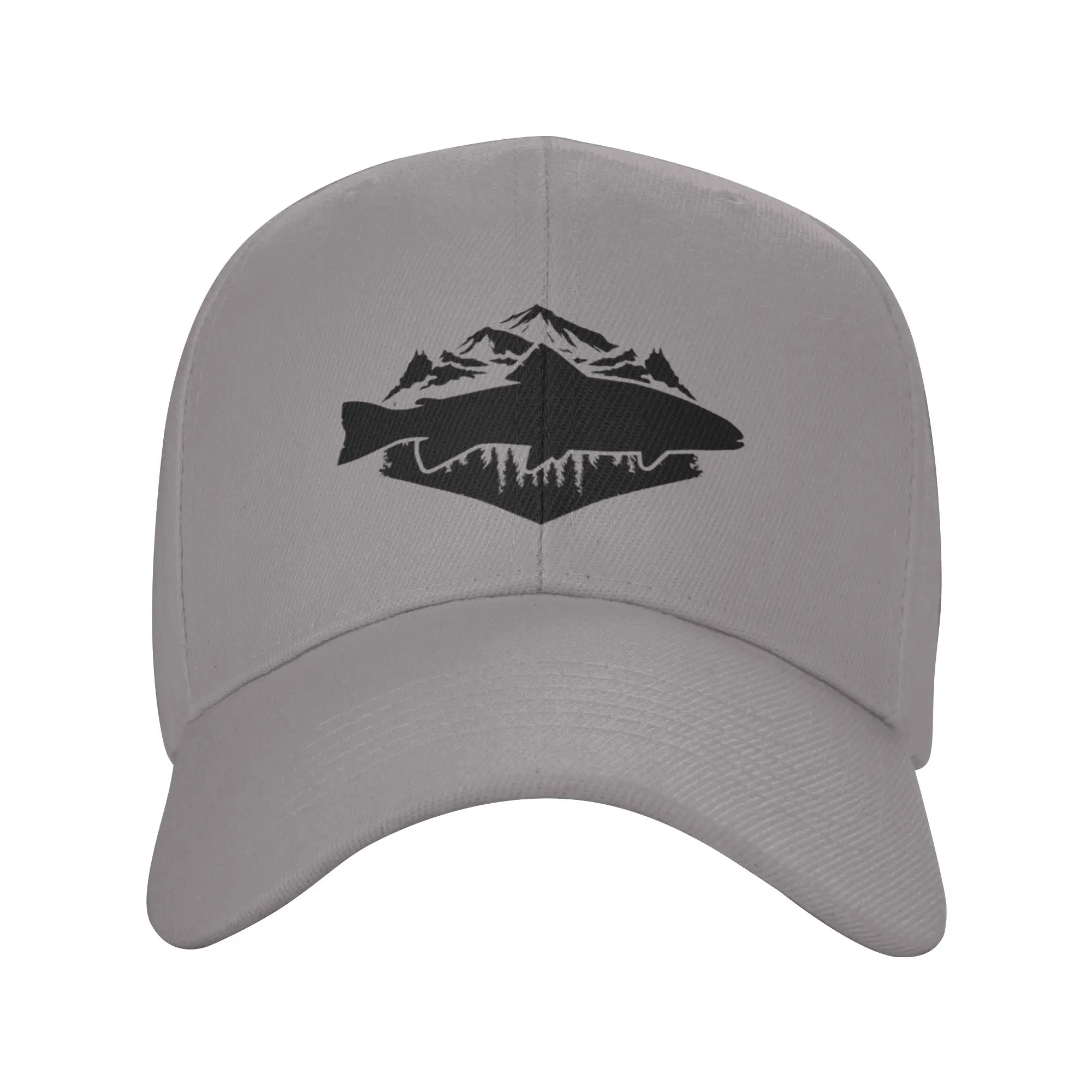 Hot Sale Mountain Trout Baseball Cap  Relaxed Fit Hats For Men  Casual Dating Hats For Men