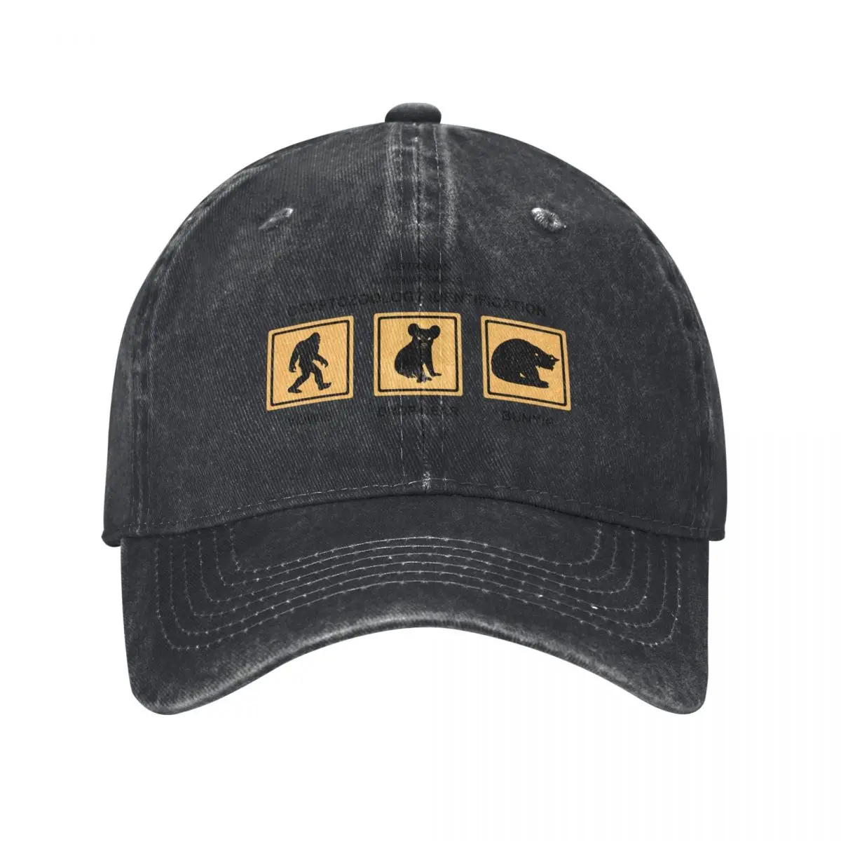 Australian National Parks Cryptozoology Identification Chart Baseball Cap black Streetwear Hats For Women Men's