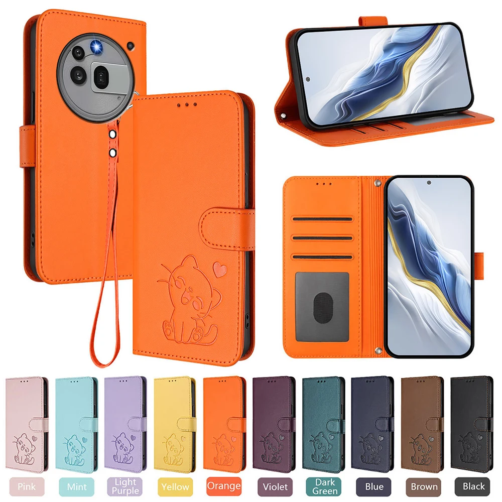 Cute Cat Leather Wa…