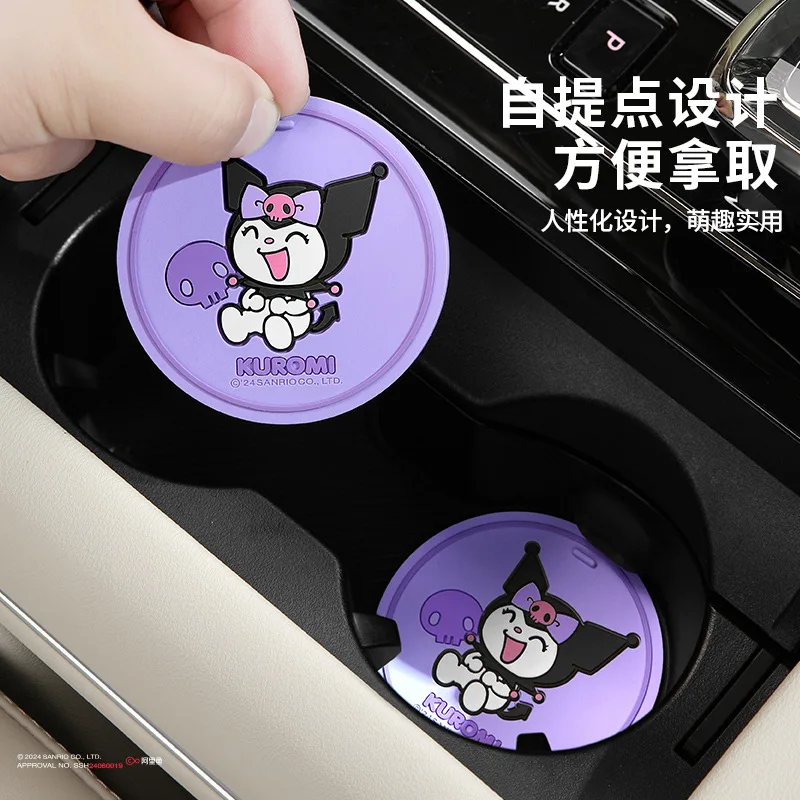 Sanrio Car Auto Cup Holder Anti Slip Insert Coasters Pads Interior Accessories Universal Fits Perfectly For Most Cups view 4