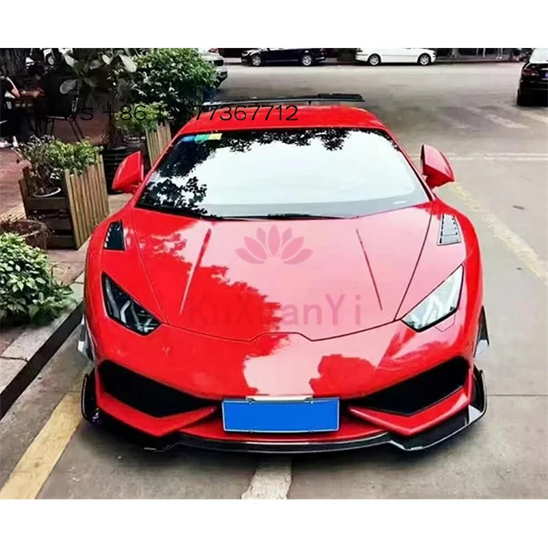 

RZ Style Carbon Fiber Bumper with Front , Suitable Huracan LP610 LP600 LP580 Lower Spoiler Lip Body