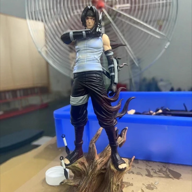 

24cm Anime Figure Naruto Akatsuki Organization Uchiha Itachi of The ANBU Ninjutsu Desktop Ornament Action Figure
