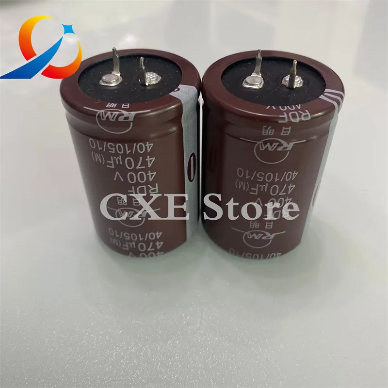 2PCS  400V470UF Volume 35X50MM Horn Type Electrolytic Capacitors 470UF 400V NEW