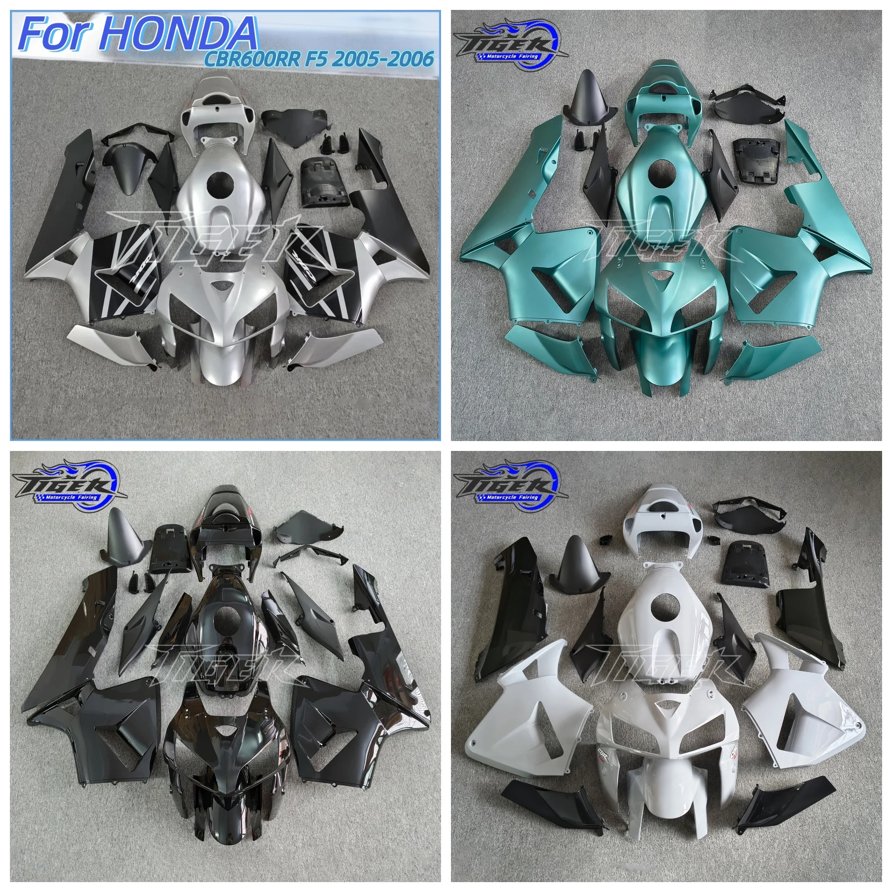 Racing Fairing Kit for CBR600RR 2005-2006 High-Impact ABS Bodywork Pre-Installed LED Holes & Global