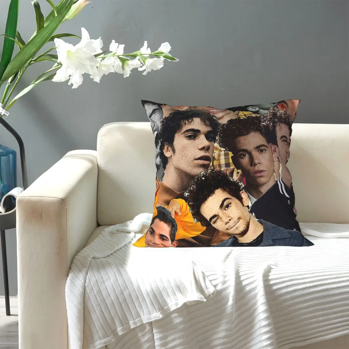 Cameron Boyce Collage Design 2019 Square Pillowcase Pillow Cover Cushion Decor Comfort Throw Pillow for Home Living Room