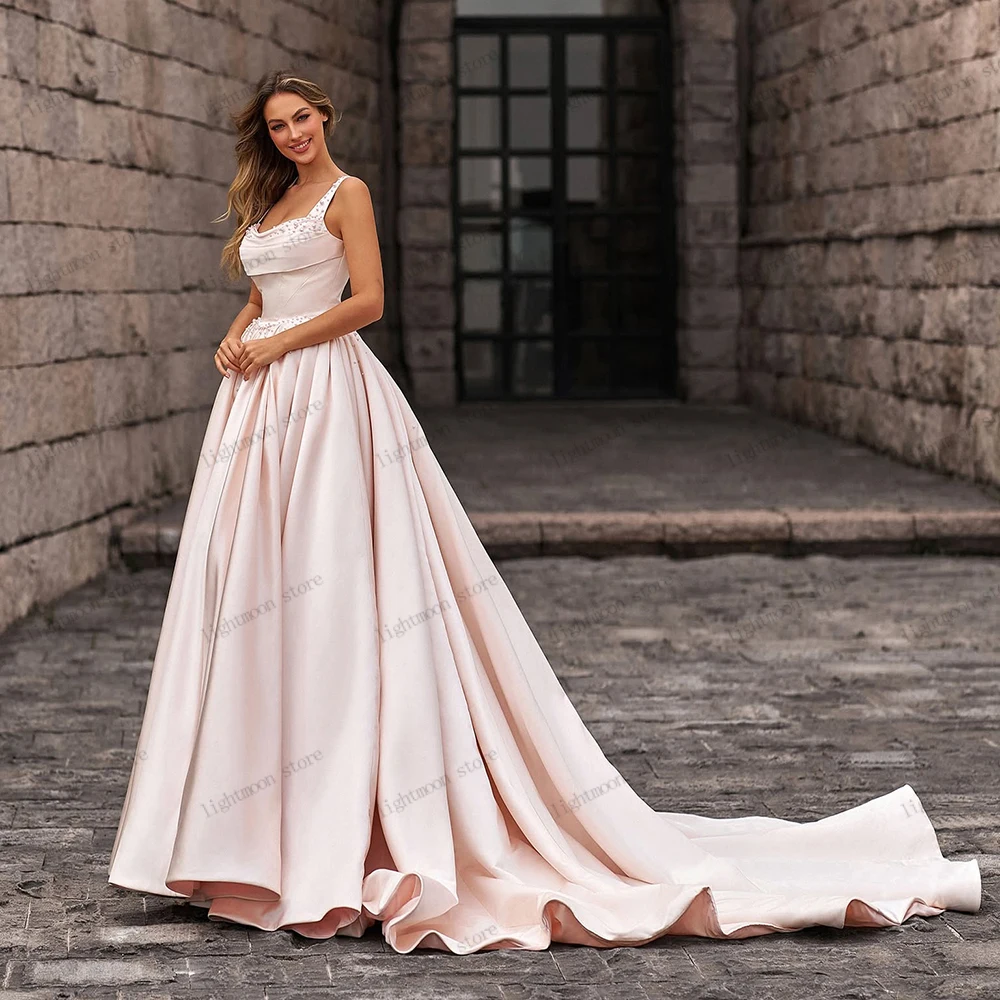 

Вечерние платья Очаровательное платье для выпускного вечера с жемчужным украшением и квадратным воротником с открытой спиной Выпускное платье فساتين سهرة по индивидуальному заказу 2025