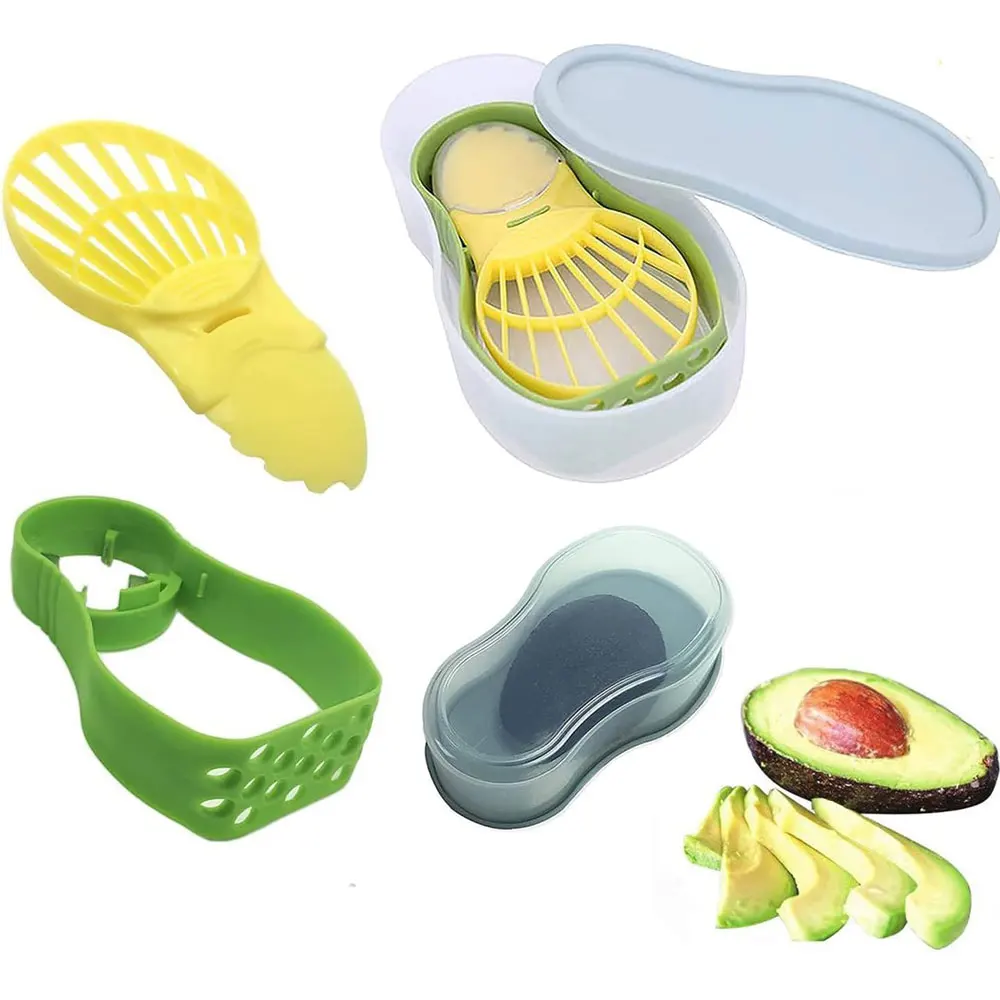 Avocado Slicer Shea Core Fruit Peeler Pulp Separator Plastic Knife Set Kitchen Vegetable Tool Stonego Household Accessories