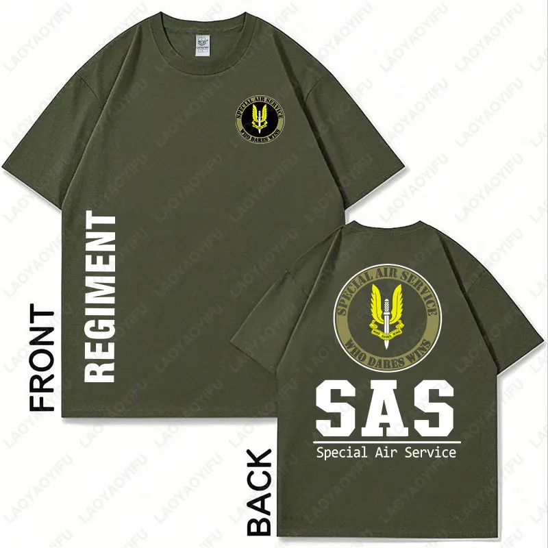 Military SAS Sniper Men Tshirt Sniper Shirt Army T-Shirt for Man Special Military Operations Short Sleeve Casual Male cotton Tee