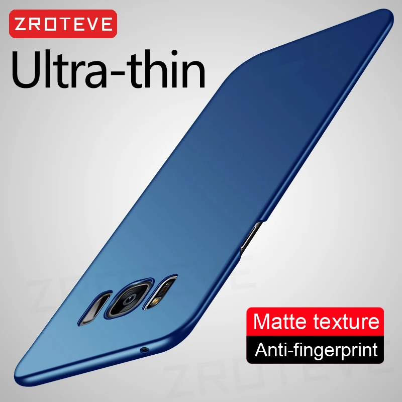Para samsung galaxy s8 caso zrove fino coque para samsung galaxy s8 plus caso s7 borda capa dura para samsung s7 s8 plus casos