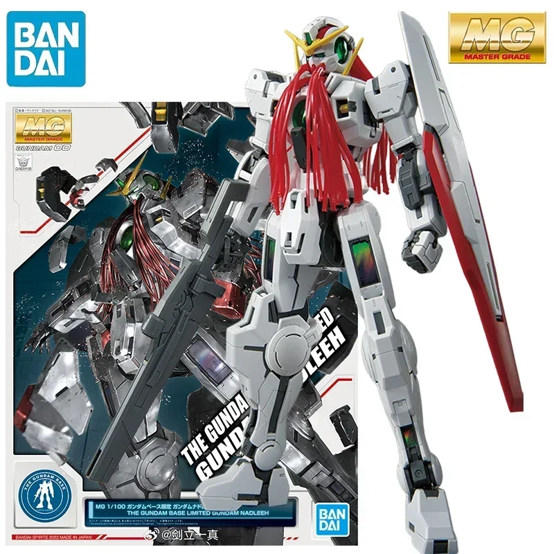 BANDAI Original Genuine The Gundam Base Limited MG 1/100 Gundam Nadleeh Anime Action Figures Model Collection Assembly Toys