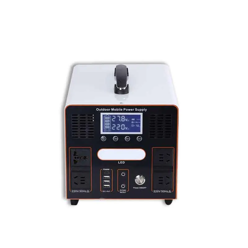 Outside Campers Rvs Solar Power Generator AC Charge Energy Storage 600W 1000 Watts Power Supply Portable Station