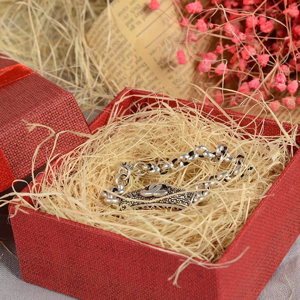 Natural Paper Ribbon Raffia Shredding Silks Packing Box Basket Fillings Packaging Shreds