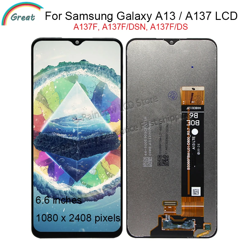تثبيت شاشة LCD 6.6 بوصة لجهاز Samsung Galaxy A13: دليل شامل للمستخدمين