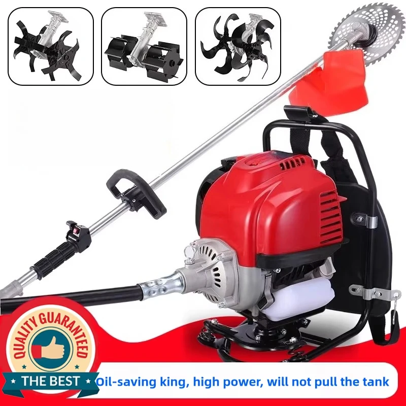 Telescopic Handle Cordless Two-Stroke Lawn Mower Weeding Garden Grass Cutting Machine Side-mount for Farm Use