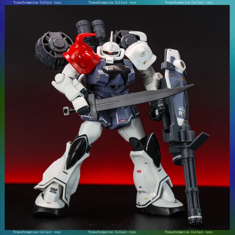 STAR HGUC 1/144 MS-07B-3 Gouf Custom White Leader Color Model Kit With Gatling Gun Shield Flight Backpack And Water Slide Decals