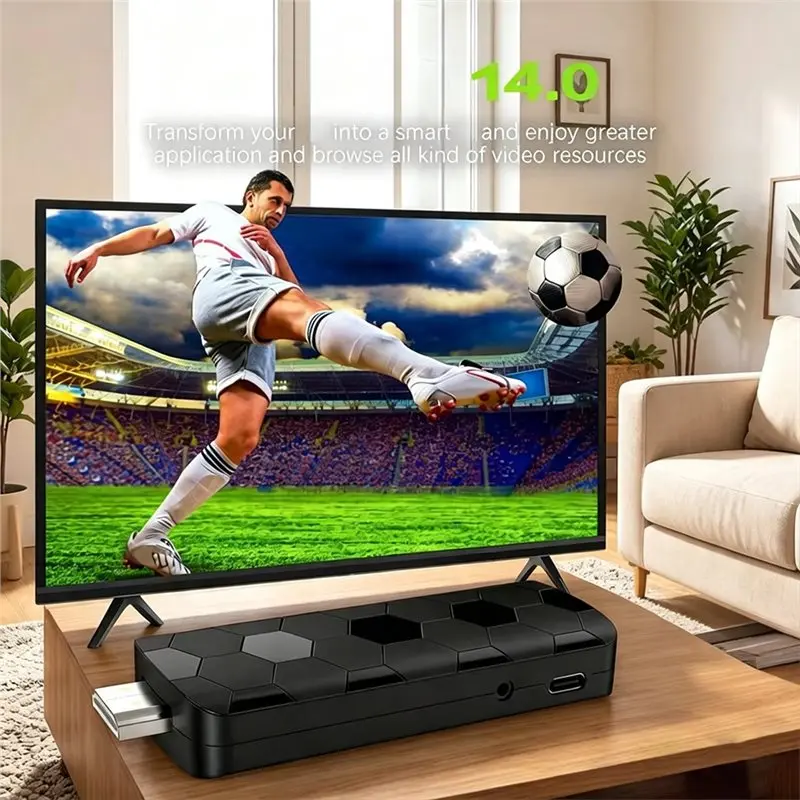 Exquisite-New R3+ TV Stick Dual UI Interface Dual Wifi 2.4G/5.8G 4K Ultra HD 2GB 16GB RK3518 Quad Core Home Theater Media Player