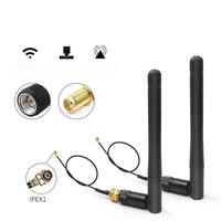 3dBi 2.4 GHz Antenna Cable, U.FL to RP-SMA Male 90° Right Angle, 15 cm Folded Lead – Ideal for Wi-Fi & ZigBee Routers