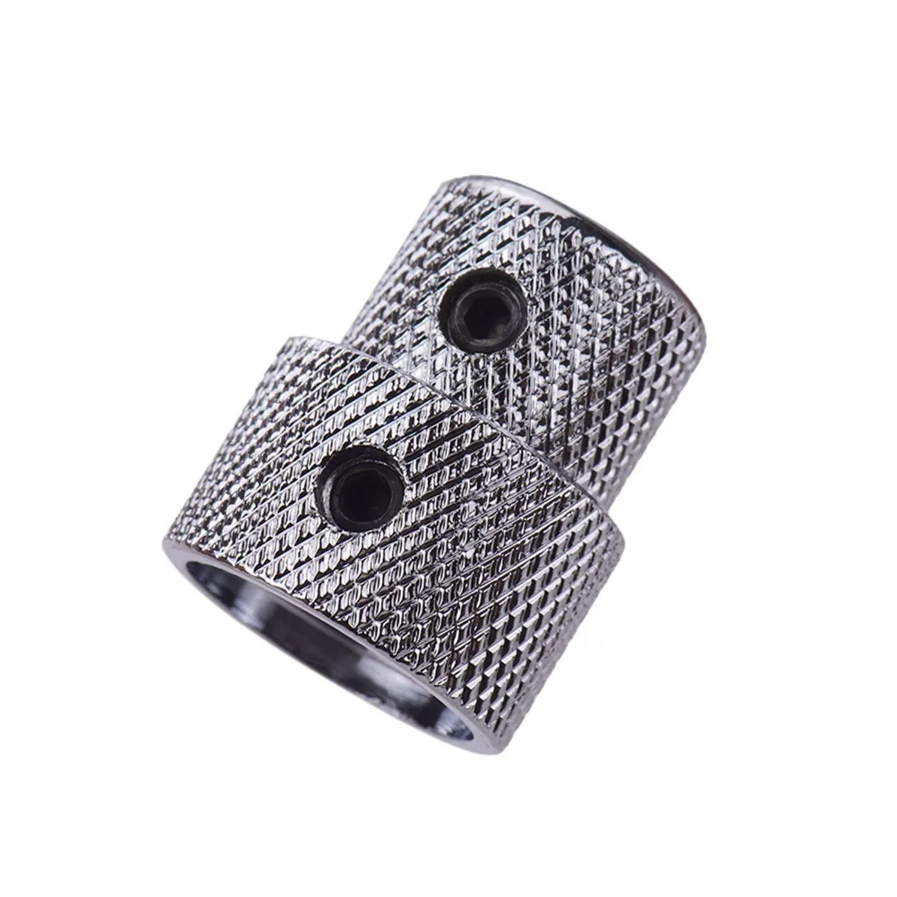 2sets Metal Dual Concentric Stacked Control Knobs With Wrench Golden/Silver/Black Electric Bass Guitar Knobs