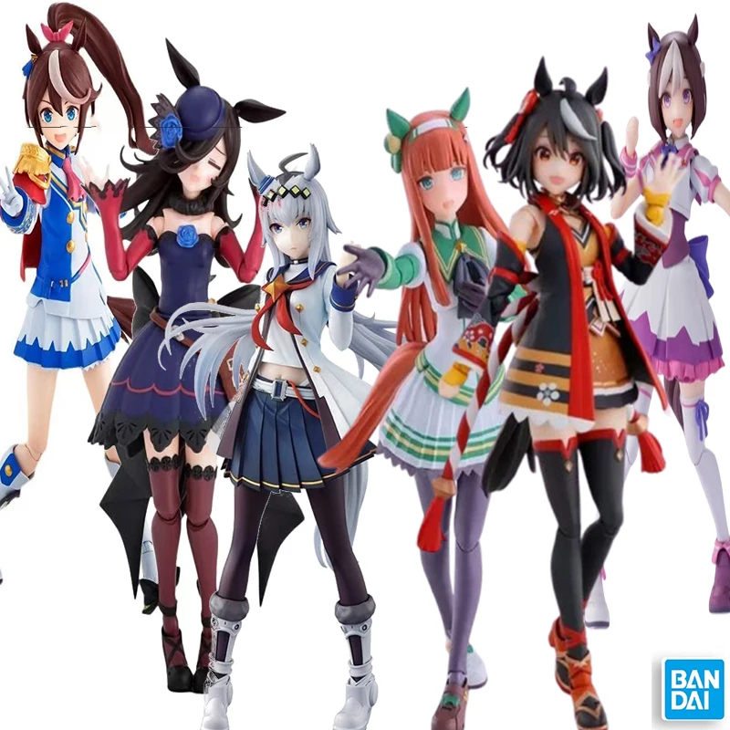 

Bandai Genuine SHF Umamusume Pretty Derby Rice Shower Special Edition Anime Action Figure Collectible Model Toys Gift Children
