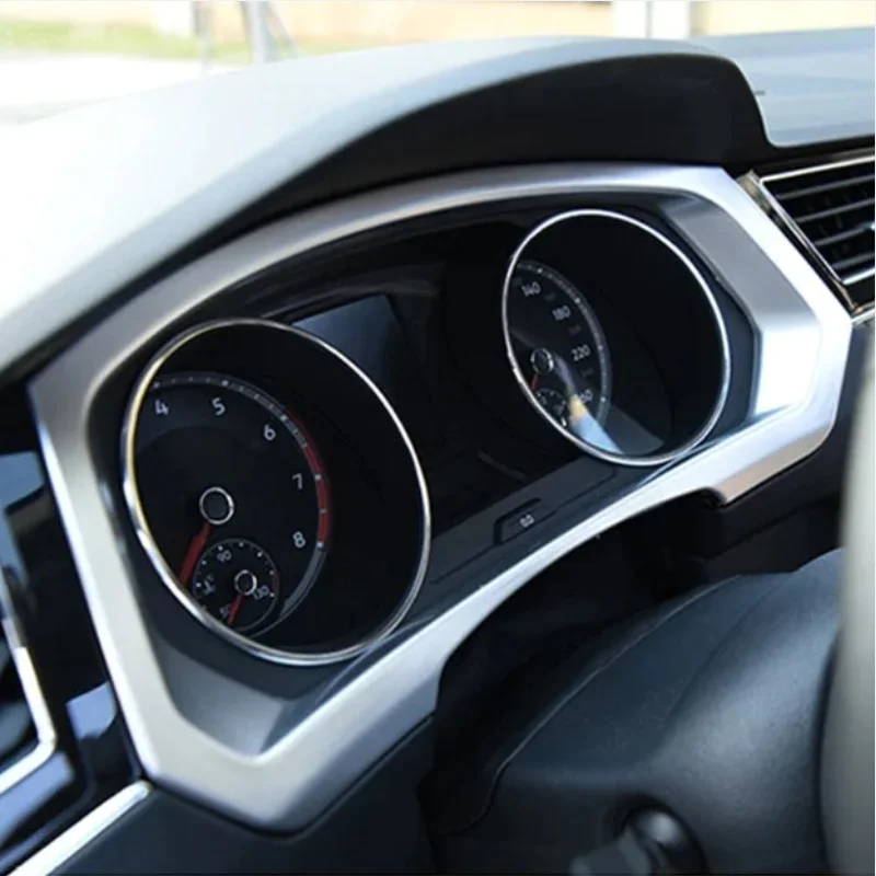 For Volkswagen VW Tiguan MK2 2017-2023 Automotive Interior Trim Strip Dashboard Display Speedometer Gauge Cover Trim
