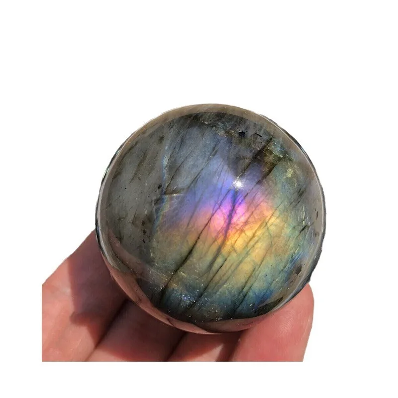 Hot-selling natural feldspar crystal ball decorations moonlight polishing fengshui ball home office decoration fengshui ball