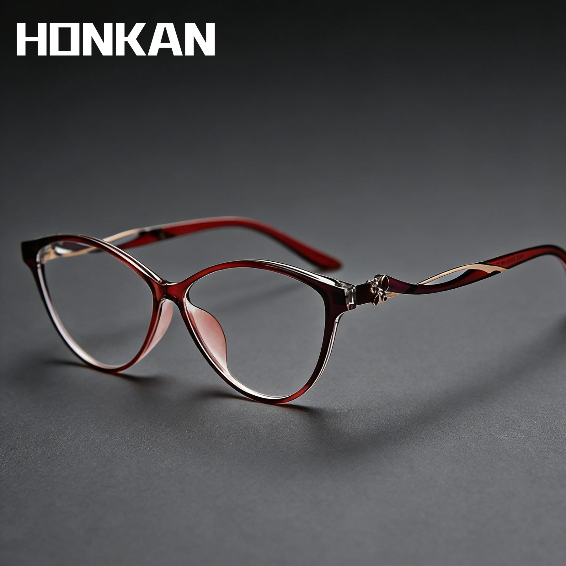 

Lady TR90 Glasses Trendy Cat Eye Eyeglasses Frames Women Optical Glasses Butterfly Decoration Eyewear Prescription Glasses