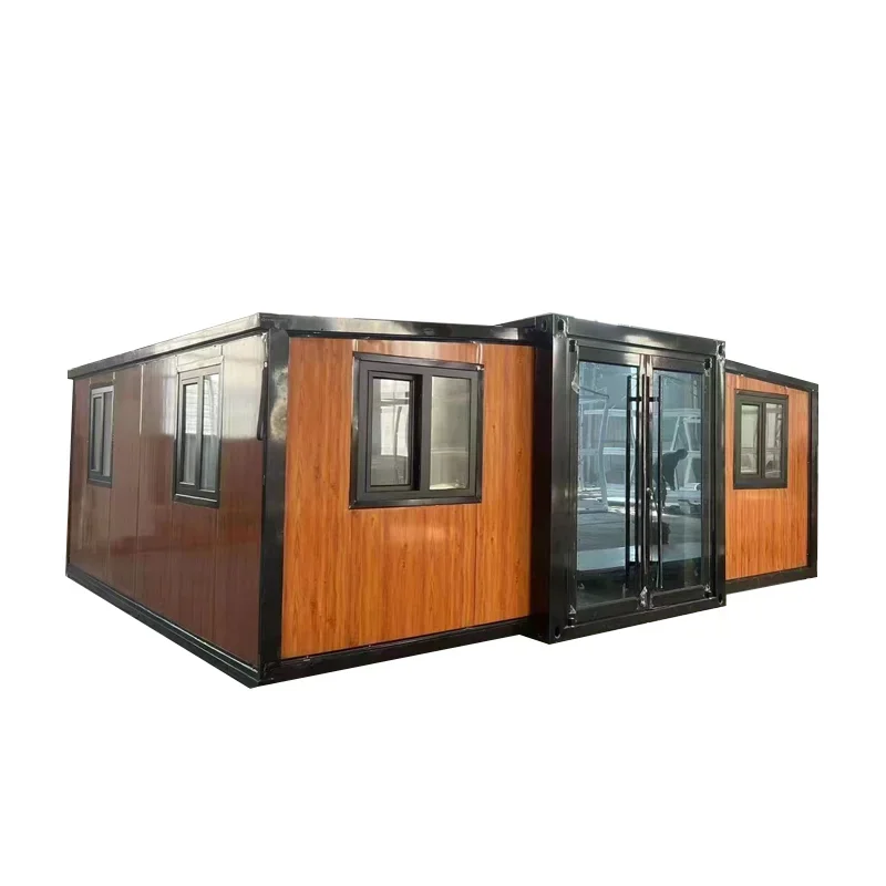 Folding House 2 Bedroom Prefab Expandable Container House Customized Holiday Container Homes Prefabricated Luxury Living Home