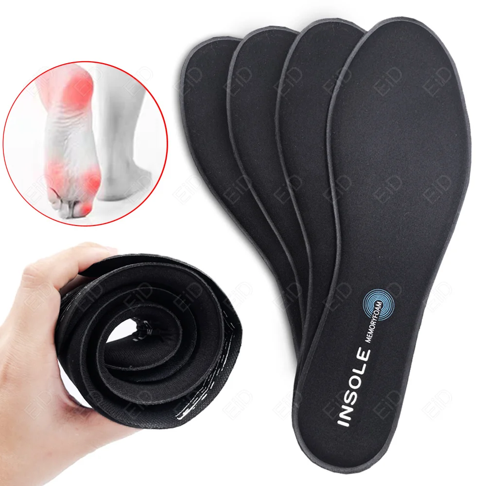 High elasticity Memory Foam Orthopedic Insoles For Shoes Women Men Flat Feet Arch Support Massage Plantar Fasciitis Sports Pads