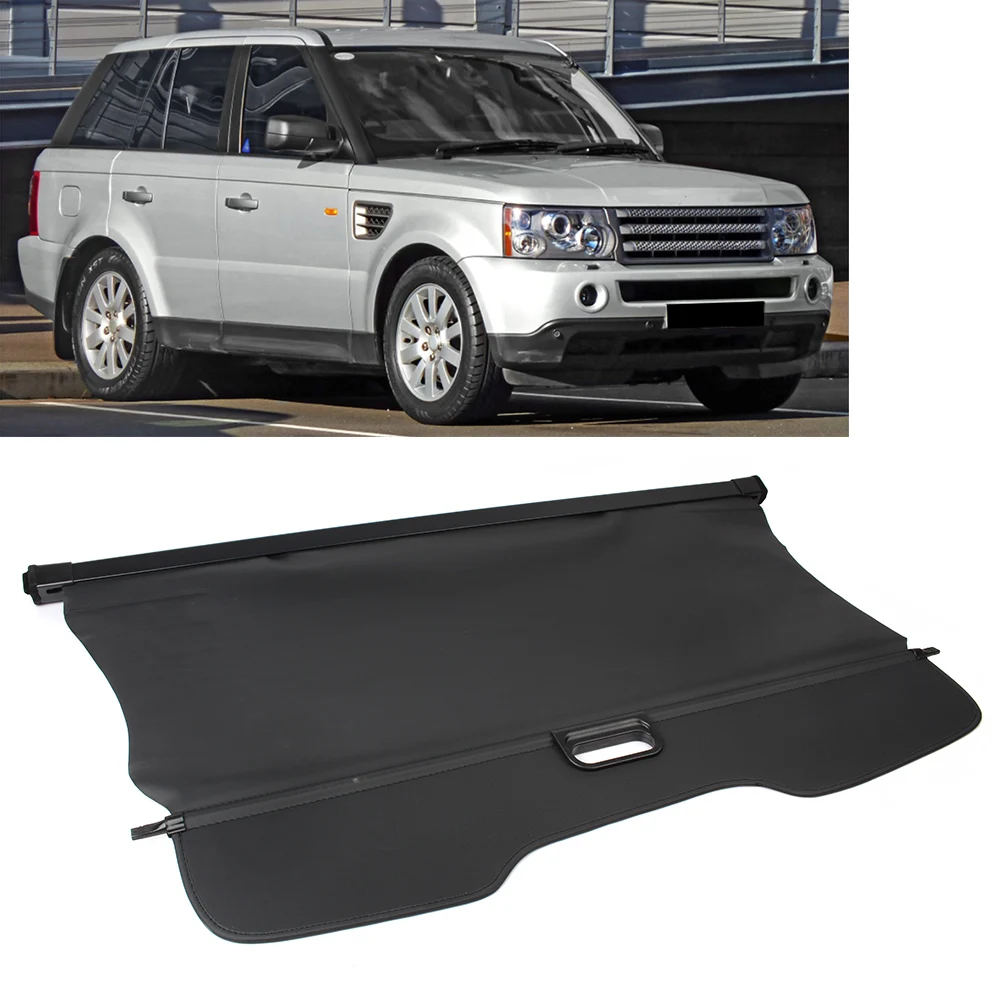 

Black Car Rear Trunk Cargo Cover Security Shield Shade Assembly For Land Rover Range Rover Sport 2008 2009 2010 2011 2012 2013