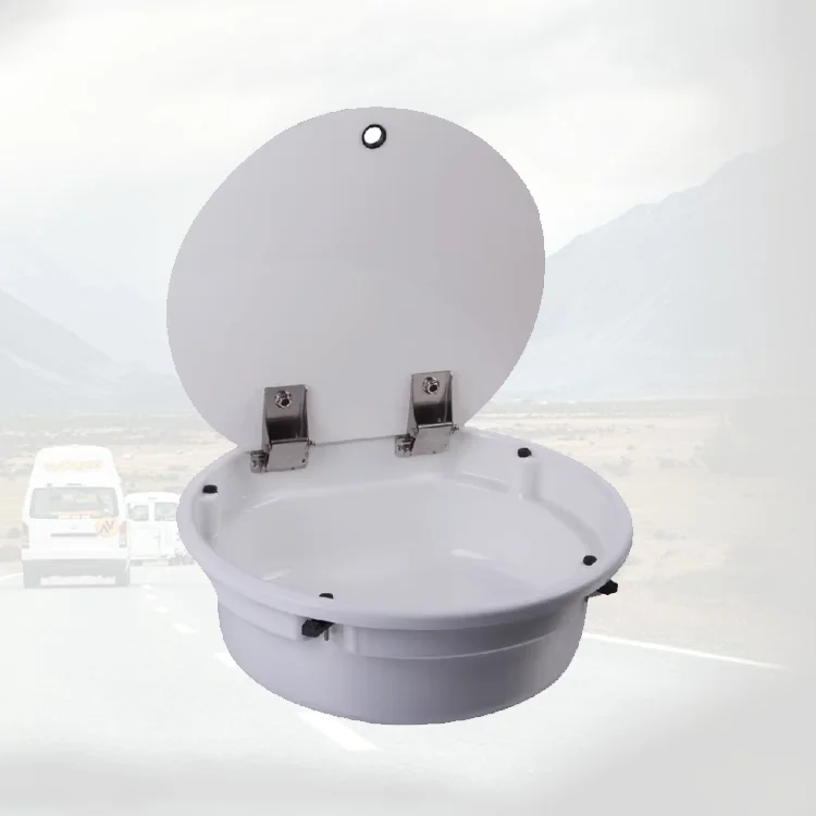 

Intelligent Library Modern Camper Comfort Ergonomic RV Washing Basin With Cover Rv Bathroom Product Rv Basin