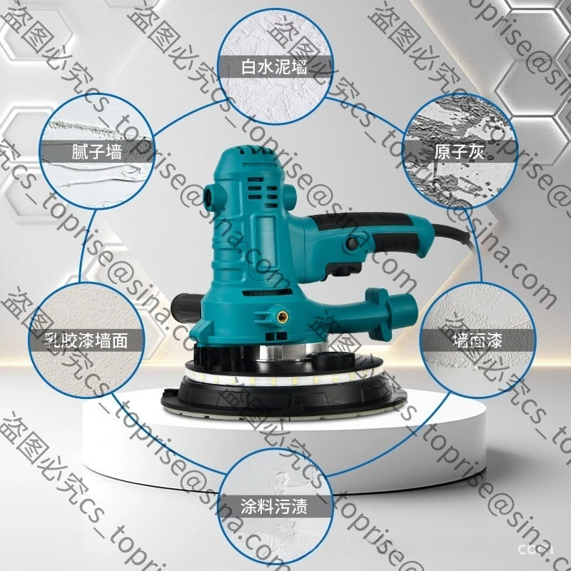 Suitable for Ultra-light Handheld Wall Grinder Electric  Self-vacuuming with Lamp Short Handle  Handheld Sandpaper Machine