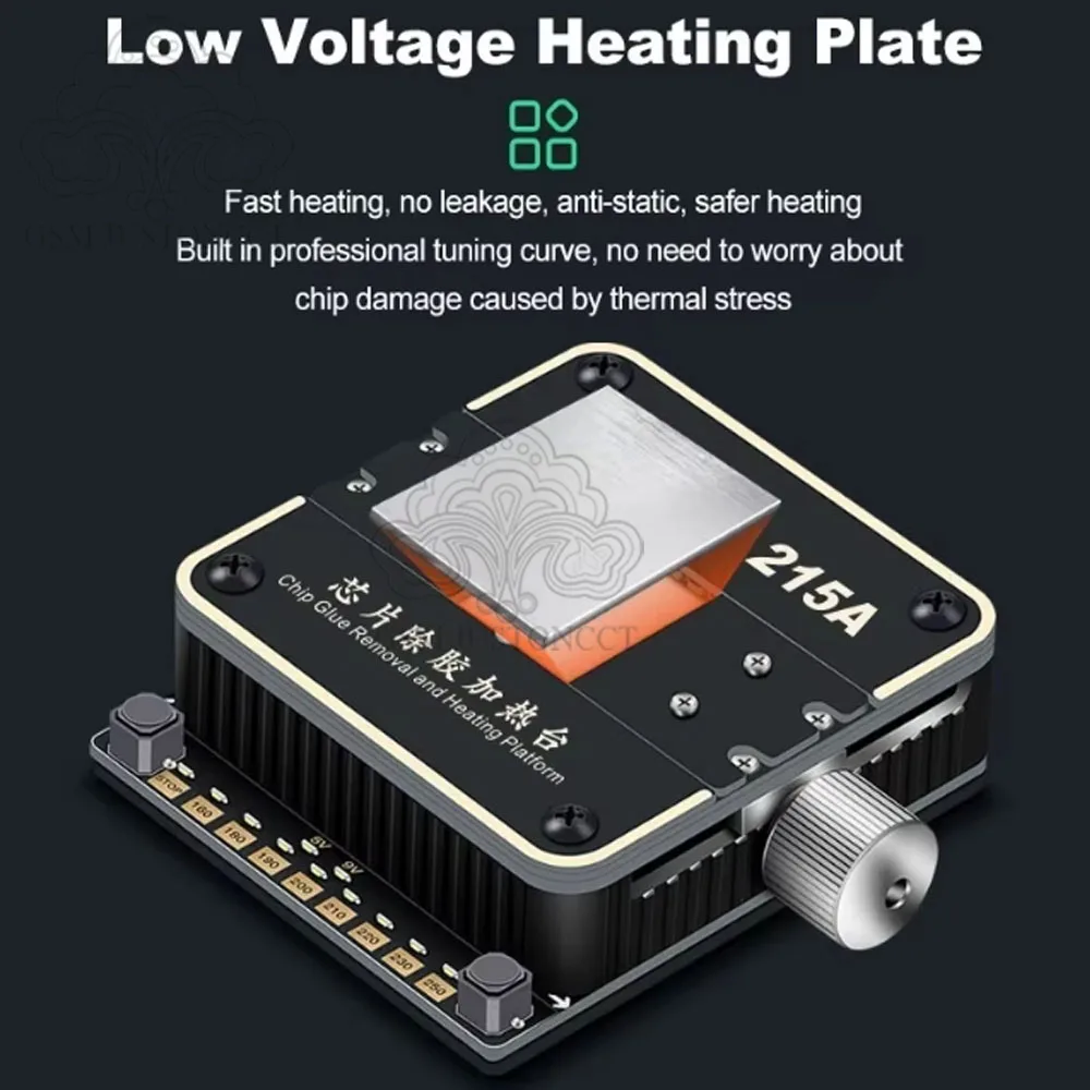 VBEST VB-215A Hot Plate Soldering Preheating Rework Station IC Chip Soldering Plate Heating Table Glue Remove Repair Hand Tools