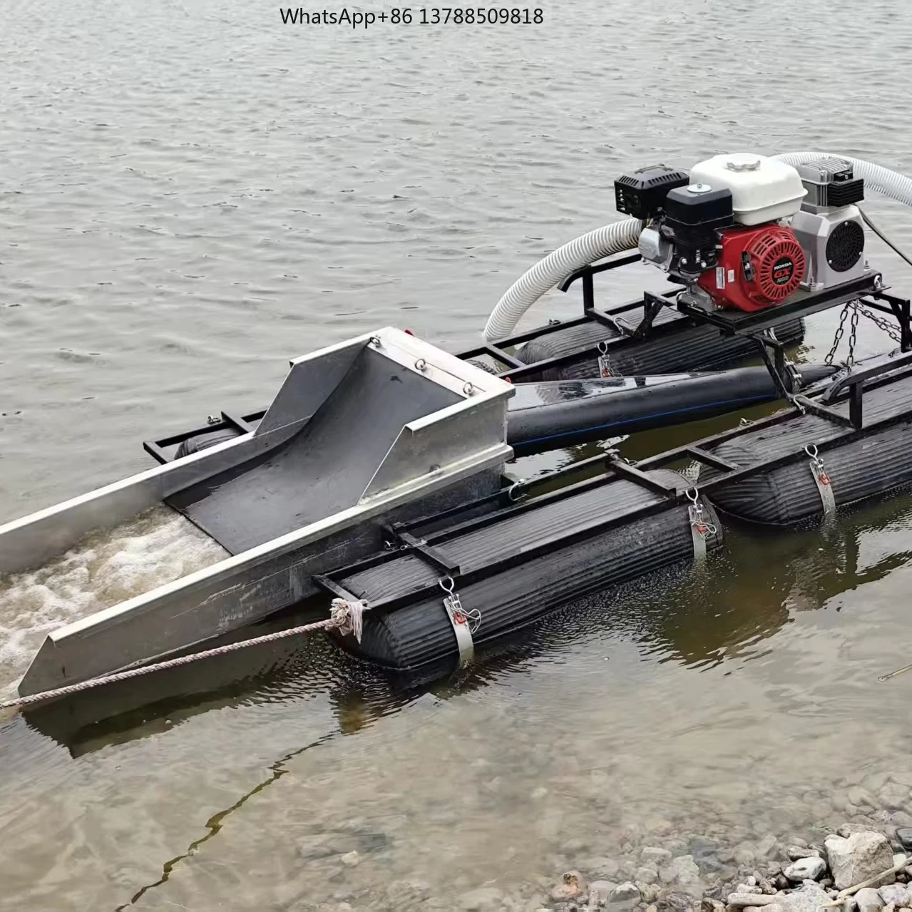 4 Inch Gold Dredge for Sale Mining Machine on River Device Separator