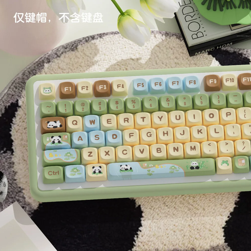 

MOA Height Panda Paradise PBT Keycaps Full Five Sided Dye Sublimation For Mechanical Keyboard