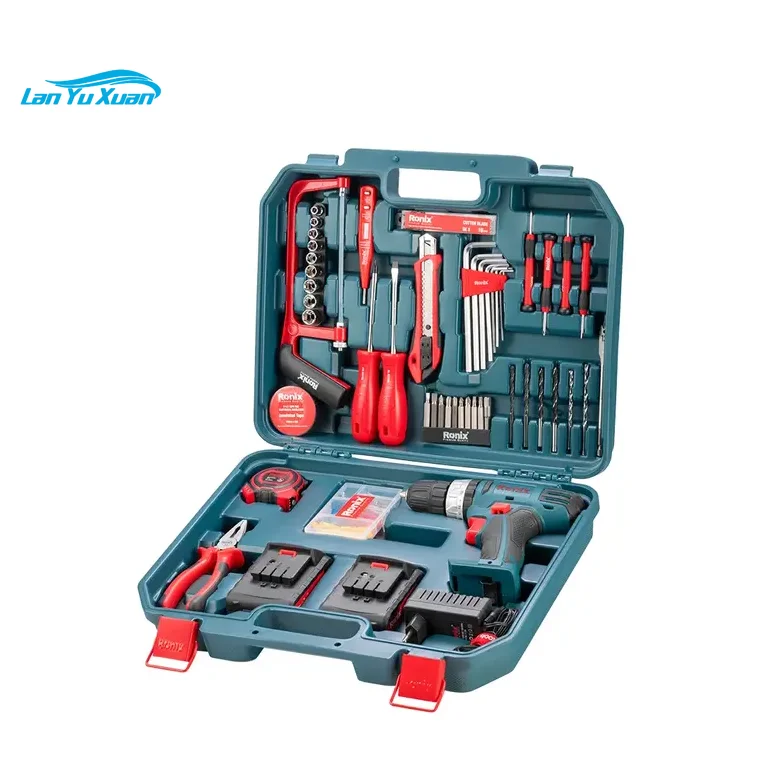 

Ronix Model RS-8018 Heavy Quality Large Motor Portable Convenient Drill Tool Set Battery Cordless Drill Set 18V