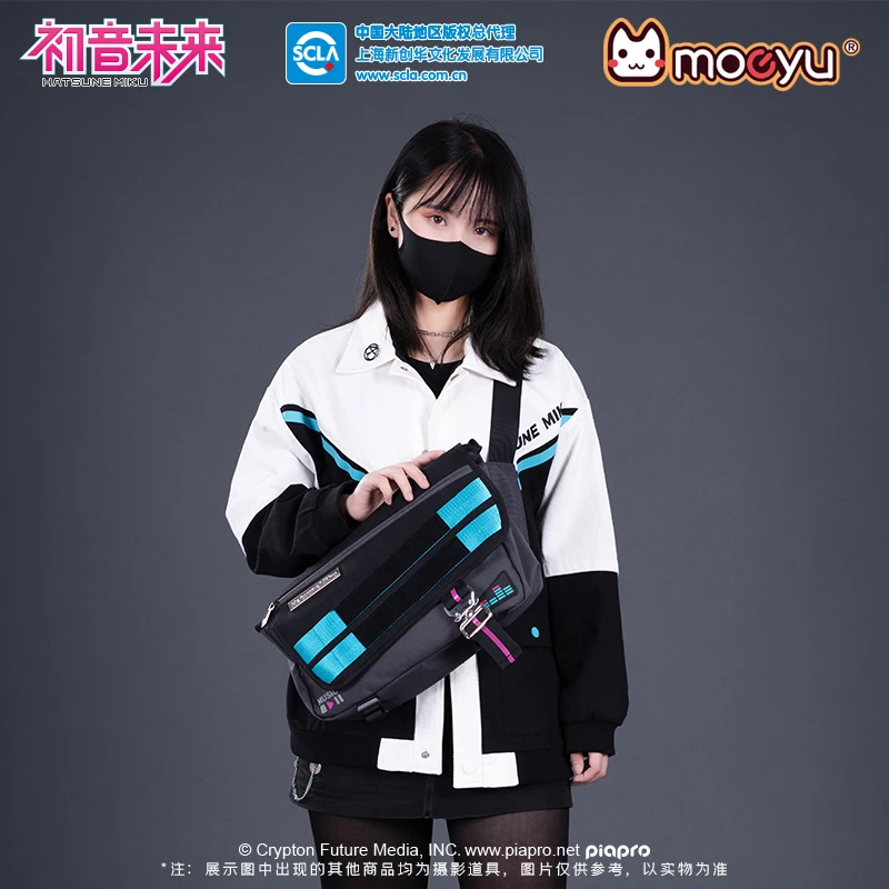 

Moeyu Anime Miku Shoulder Bag Messenger Women Bags Vocaloid Cosplay Crossbody bags Handbag School Men's bag Tote Bag Original