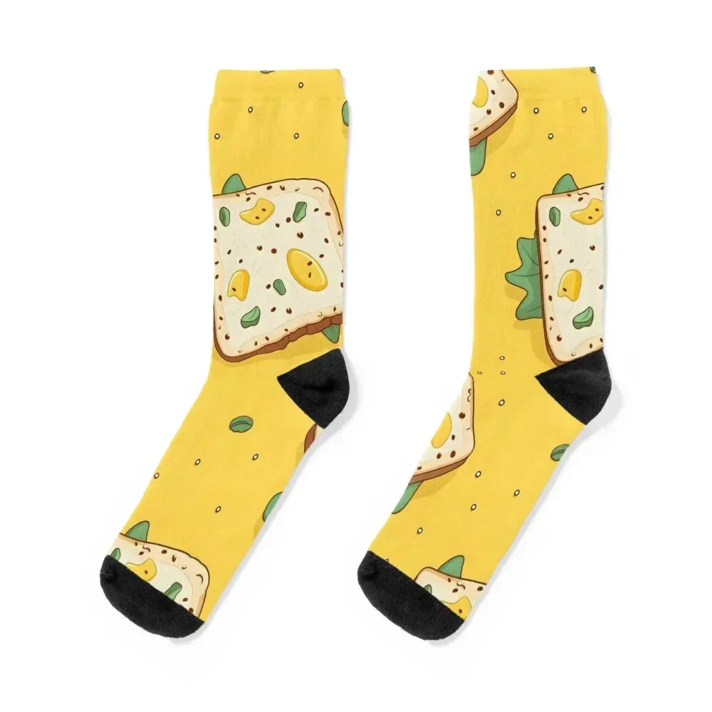 

Egg salad - egg icon mosaic #10 Socks sports stockings new in's loose Soccer Male Socks Women's