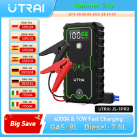 UTRAI Power Bank  4000A Jump Starter Portable Charger Car Booster 12V Auto Starting Device Emergency Car Battery Starter