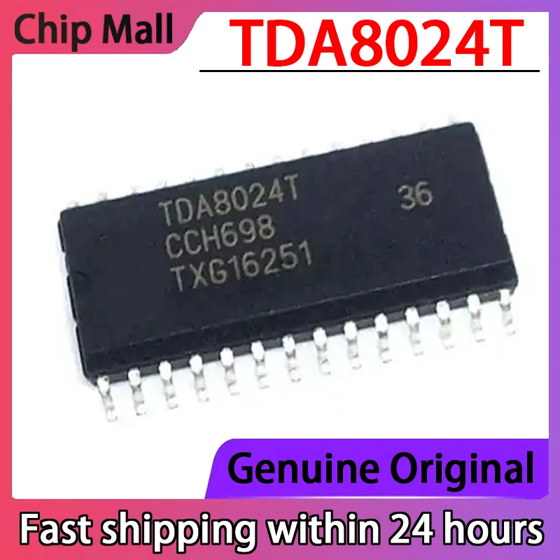 

5 шт. новый оригинальный контроллер TDA8024T TDA8024 SOP-28