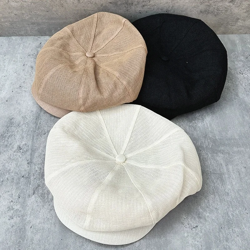 minimalist-breathable-and-ultra-lightweight-octagonal-cap-for-women-a-retro-fashionable-summer-beret-in-a-newsboy-style