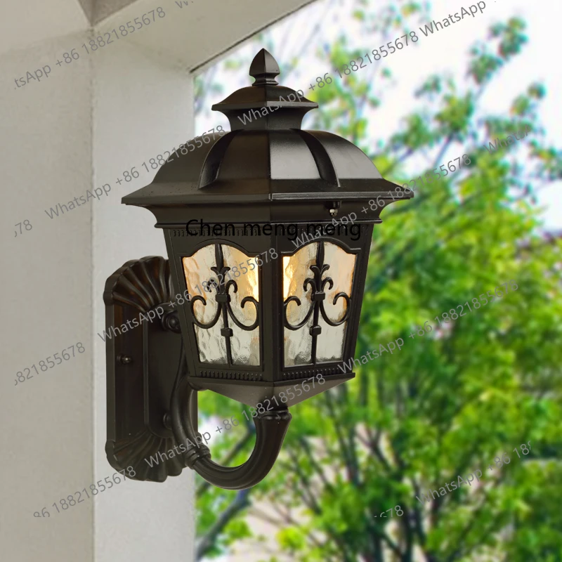

European retro outdoor wall lamp waterproof garden villa courtyard lamp outdoor wall door balcony corridor lamp