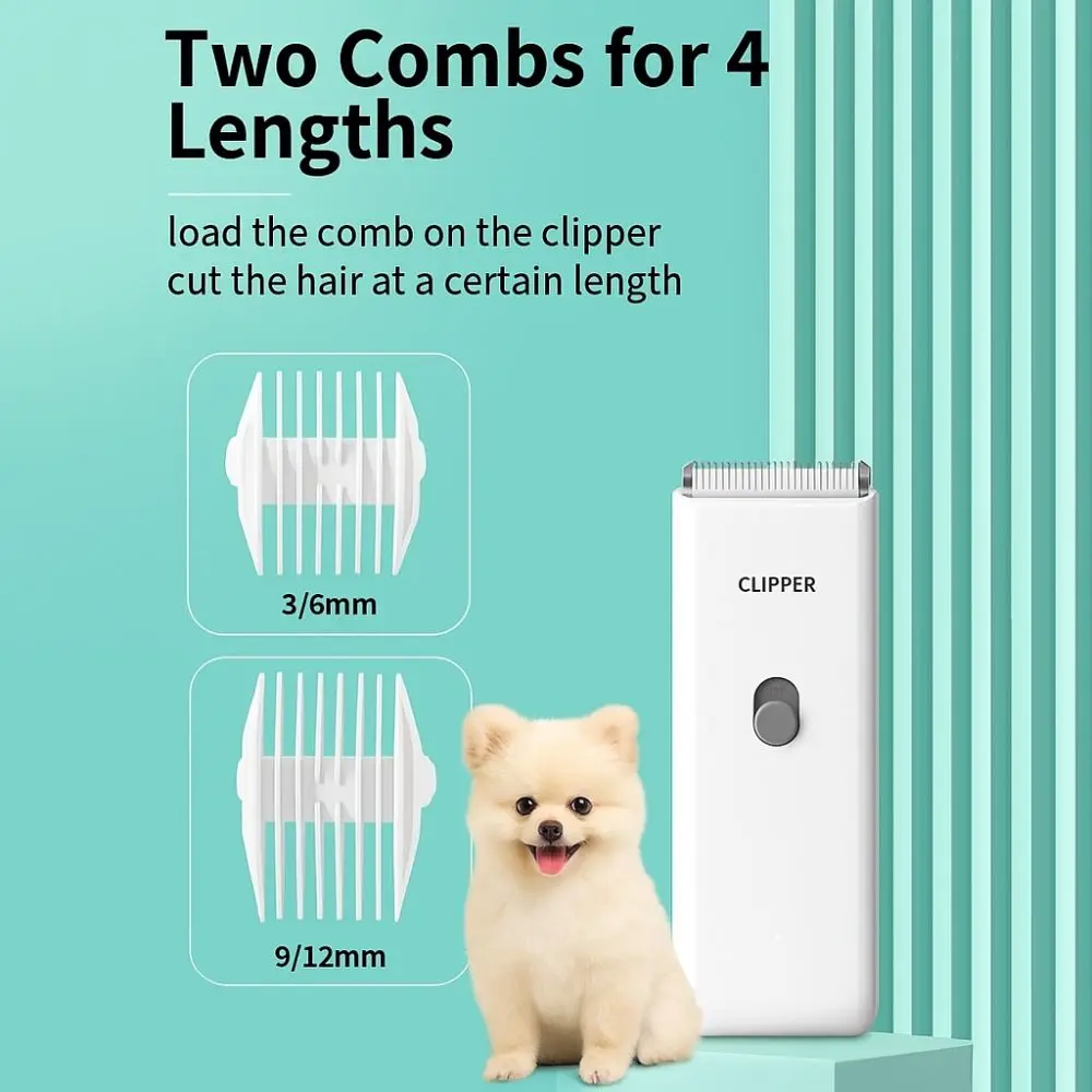 

Professional Dog Hair Clipper Low Noise Waterproof Pet Hair Trimmer Wireless Mute Pet Electric Clipper For Cats and Dogs