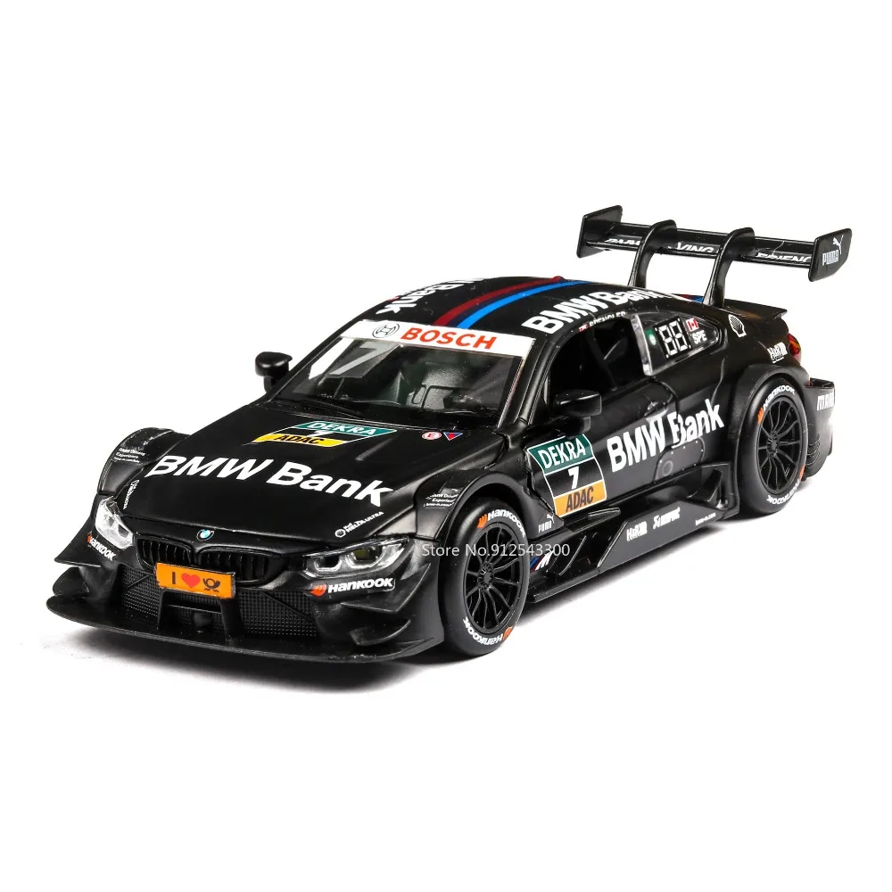 1/32 bmw m4 dtm rennspiel zeug auto modell legierung druckguss mit schall licht zurückziehen modell autos ammlung spielzeug für jungen ferien geschenke